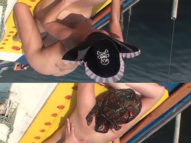 Two Stepsisters Have Lesbian Love on Vacation