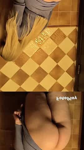 Public squirt in restaurant throne room