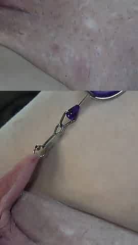 Stretched Pumped Pussy Pissing Close up 3