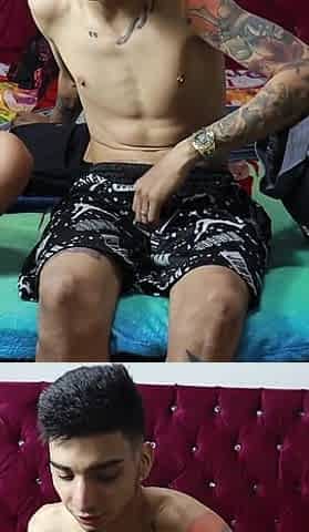 Real Amateur Sex, My Handsome Stepbrother Goes to His Room and I See That He Touches His Penis