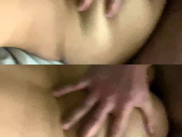 Amateur BBW Brunette With Glasses Fucks Dildo