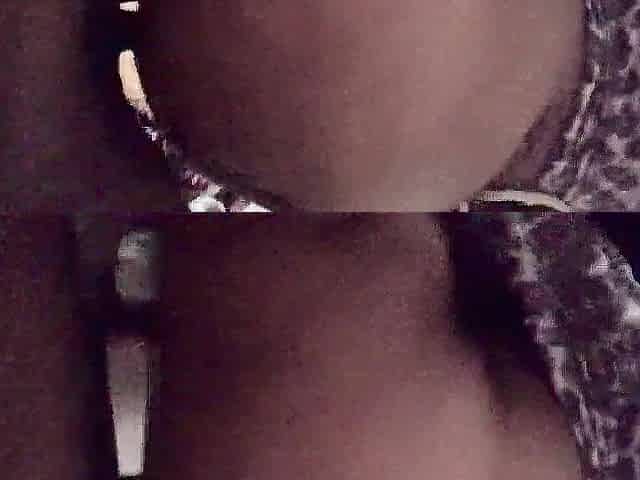 Sexy BBW Remi taking backshots on the edge of the bed