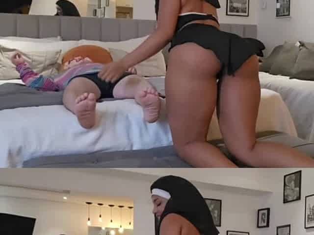 The nun taking Chucky to confess his sins in that way.