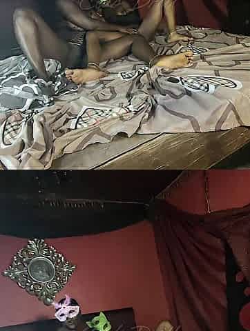Gals caught banging by Step daddy bribe him by poking his schlong in their throat n snatches