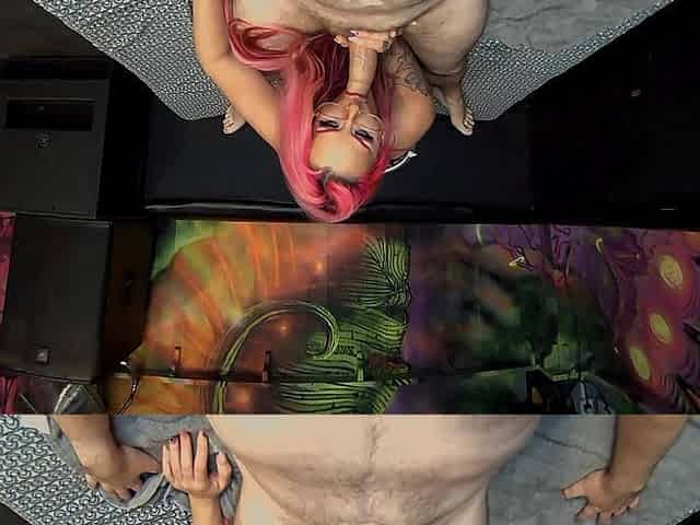 Pink Barbie Blowjob POV - Welsh MILF Loves Sloppy Deep Blowjobs.