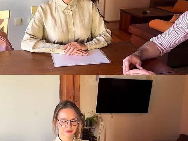 Fucking the nanny, the nanny opens her legs and rails the