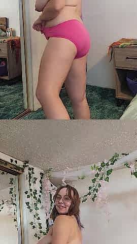 Cute Hot Plump Mollie Trying On Pants