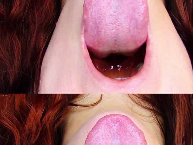 Hot Tongue Show & Wet Licking