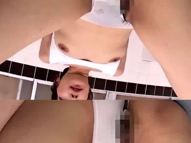 Asian teens on webcam in a shower