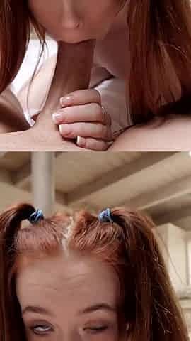 Tiny Redheaded Slut Madi Collins Craves Cum