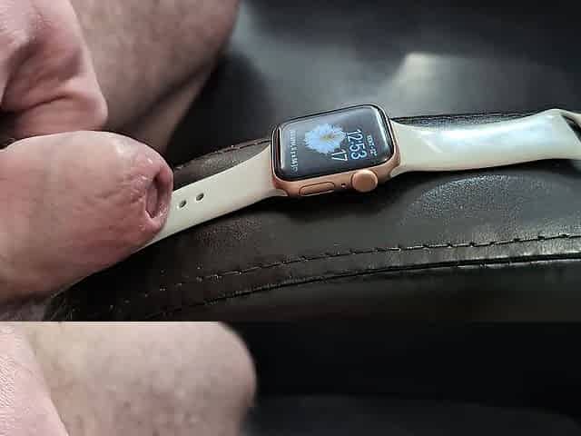 Cum on Girlfriend's Apple See (Wristwatch Fetish)