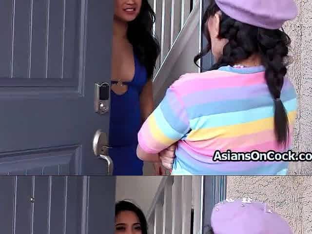 Ophelia caught banging Marcos's hawt Oriental girlfriend then they turn it to a trio
