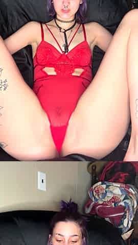 Redhead teen solo anal masturbation with sex toy