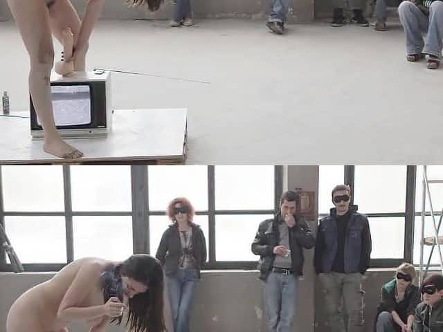 The Perfect Human - Performance Art By Rosario Gallardo Naked In Public