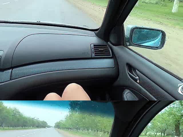 Drilled a fella traveler in the car instead of paying and cum on the booty - AnGelya.G