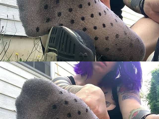 Foot fetish Close up feet and toes tease