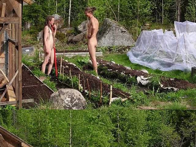 Couple Making Love In The Garden - Rosenlundx - 4k