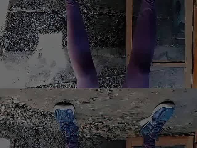 Taking a Squat Pee Outdoor in the Wild