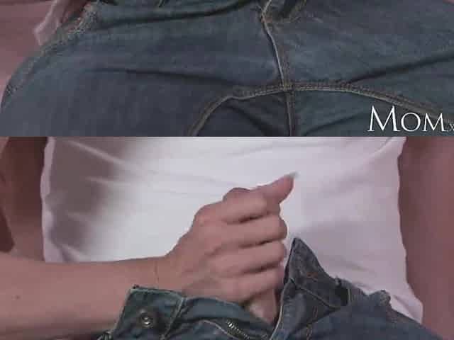 MOMMY Excited mother I'd like to fuck sucks and screws hard rod of shy youthful stud