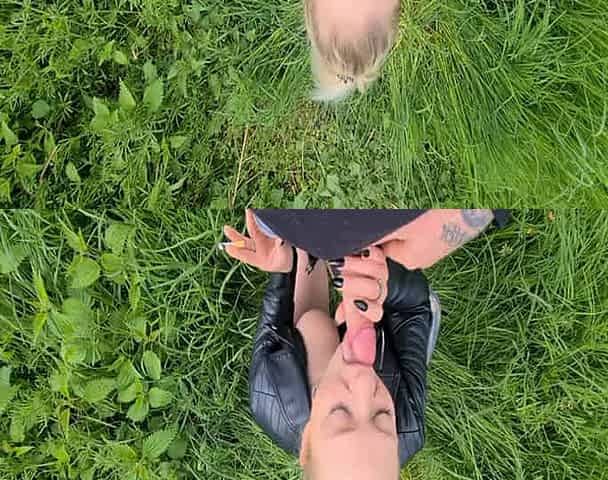smoking blowjob and sex on the nature