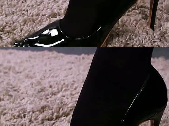 Domme police voyeur teases obedient toy