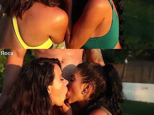 Three-some with two Charming Latinas and Squirt Party