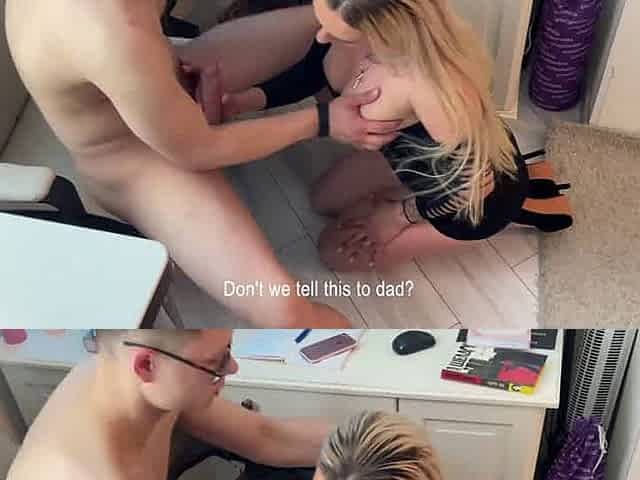 My super-steamy stepmom cheated on her husband with her stepson, and they got caught! Now they're having insatiable doggystyle l