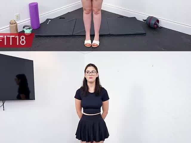 Ellie Nova - Casting And Creampie Tall Breasty Newcomer With Glasses - 60FPS