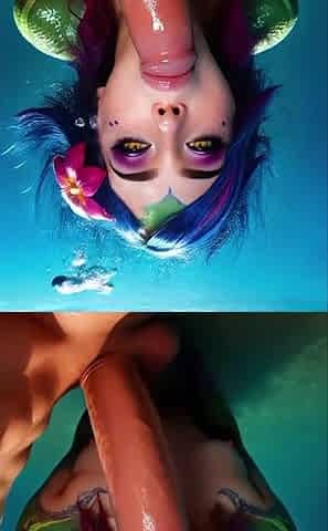 AI-porn: hot fictional heroines deepthroat your cock and recieve big cumshots on their faces