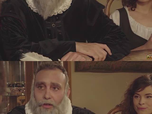 The True History of Shakespeare - historical threesome porn with busty whore Jasmine Jae