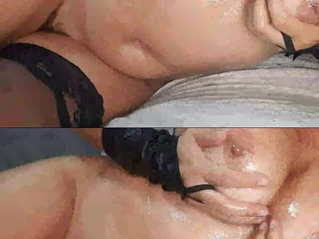I Rubbed My Pierced Nipples Thoroughly and Massaged My Large Tits and Hairy Pussy with Lots of Oil