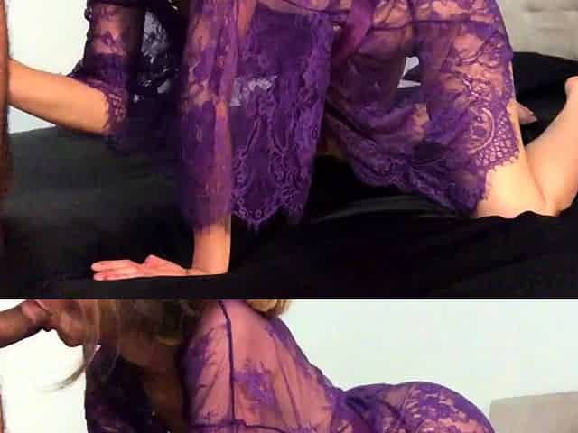 Homemade webcam blowjob