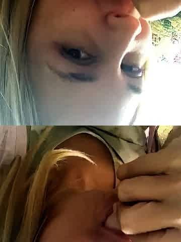 Lovely Blonde Teen Toying Ass amp Pussy DP