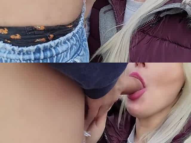 Stranger Fucks My Ass In And Ruins My Down Jacket With Cum