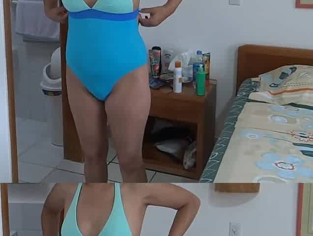 My spouse's ally records me putting on my bikini to go to the beach to show off and make my weenies