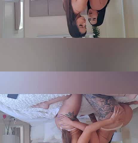 Blond and brunette lesbians licking pussy
