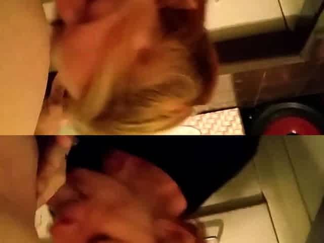 Mandy's Sister Gives an Amateur Blowjob and Swallows Cum