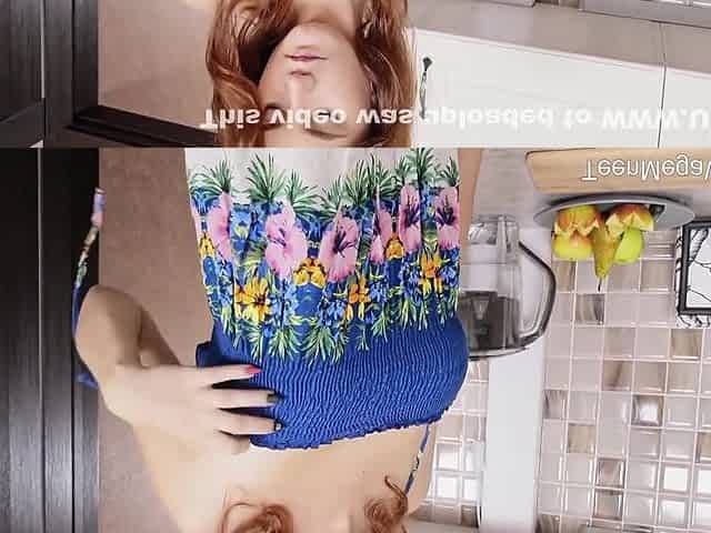 Brunette Satisfies Hunger With A Dildo