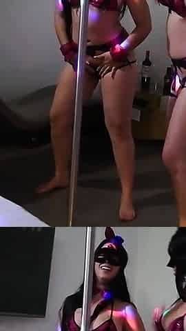 Lucky Guy Fucks 2 Sexy Playboy Girls and Cumshot in Their Ass