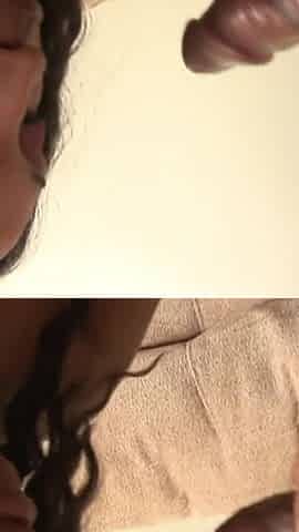 Ebony-skin brooks jerks and sucks big black cock