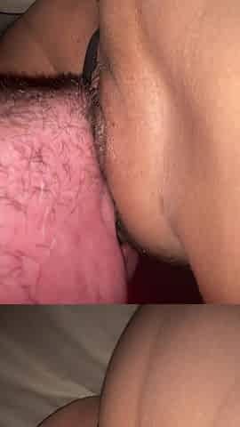 The girl experienced an orgasm from cunnilingus