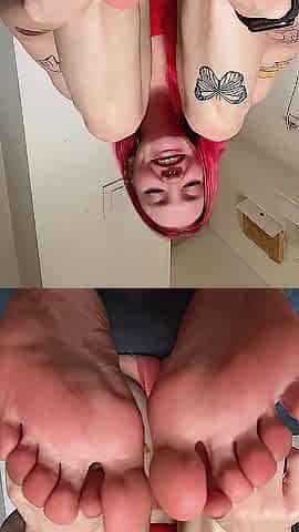 JOI POV Lalin girl gives u a Foot job with English subtitles