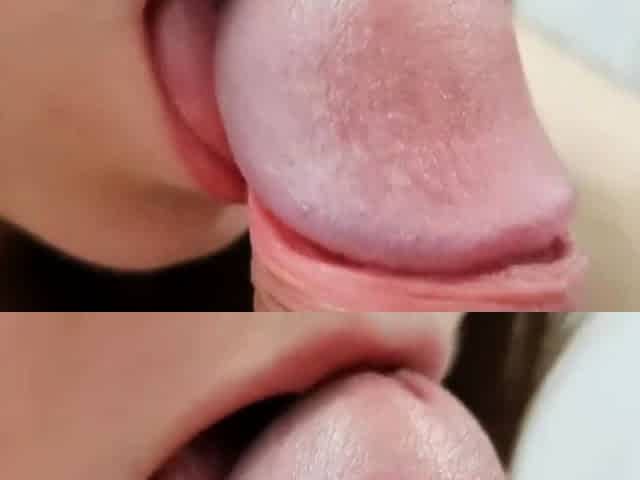 Kinky Teen Gives a Sensual Blowjob - POV Amateur Video