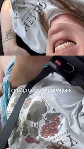 Fingering in car