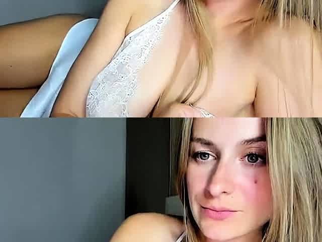 Two big tit blonde babes fucking a big