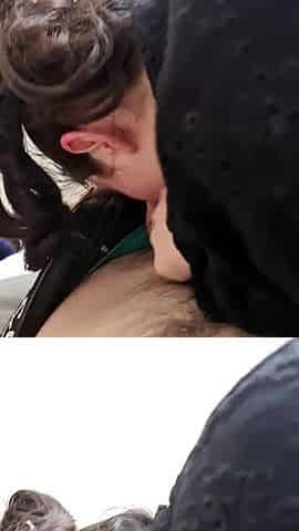 That babe sucks me until I cum in her throat and then rides me until that babe cums.