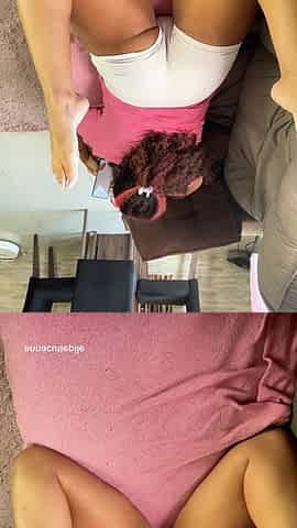 Farting and Relaxing on the Couch Short White Leggings Big Ass Natural Gas