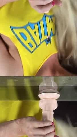 Blowjob in Batman Tee
