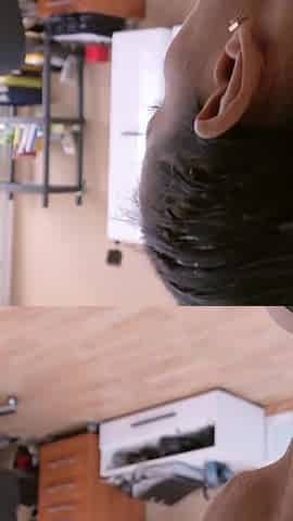 German stepmom caught step-son watch porn and finish him with handjob