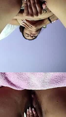 My sister masturbating for me